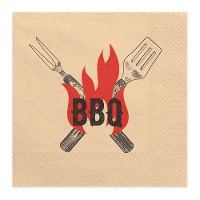 BBQ-Servietten, 16,5 x 16,5 cm - 20 Stück