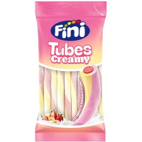 Joghurtröhren mit Erdbeere und Banane - Fini Tubes creamy - 80 gr