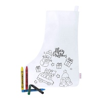 Weihnachtsstrumpf zum Ausmalen