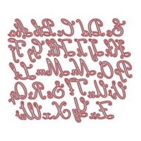 Elegantes Alphabet-Stanzformset Zag - Misskuty - 26 Stück