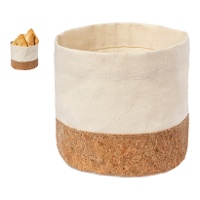 Brotkorb 15 x 15 x 15,5 cm mit Korkbasis