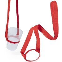 Farbiger Lanyard-Becherhalter - 1 Einheit