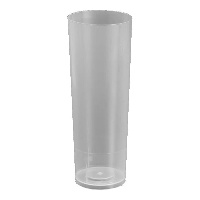 Trinkgläser aus transparentem Kunststoff, 300 ml - 6 Stück