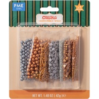 Metallic-Streusel-Set, 7 Sorten - PME - 42 g