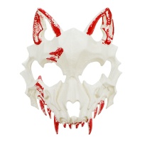 Blutige Wolfsschädelmaske