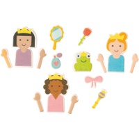 Märchenhafte 2D-Zucker-Dekorationen für Cupcakes - 15 Stück