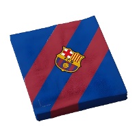 FC Barcelona-Servietten mit blaugrana-Streifen - 12 Stück
