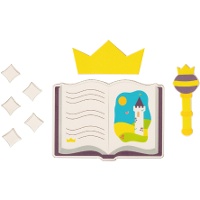 Zucker-Dekoration 2D für Märchentorte - 8 Stück