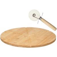 Pizza-Teller mit 35 cm Durchmesser und Pizzaschneider