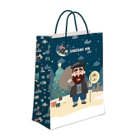 Geschenktüte von Olentzero - 32 x 26 x 10 cm - 1 Stück