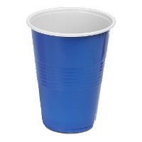 Zweifarbige Plastikbecher, 450 ml - 10 Stück