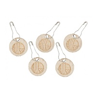 Holzmarker in der Form von Garnknäueln - Milward - 10 Stück