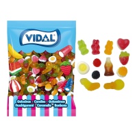 Gemischte Tüte Mini-Gummibonbons - Fab Mix Vidal - 1 kg