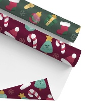 Lustiges Weihnachtsgeschenkpapier 2 x 0,70 m - 1 Stück