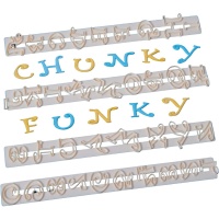 Chunky Funky Buchstaben- und Zahlenausstecher - FMM - 4 Stück