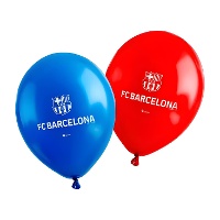 FC Barcelona Latexballons 30 cm - 6 Stück