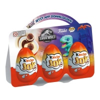 Kinder Joy mit Schokoladenkugeln in Creme mit Überraschung - 3 Stück