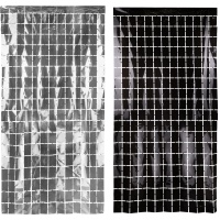 Vorhang 2 x 1 m Raster - 1 Stück