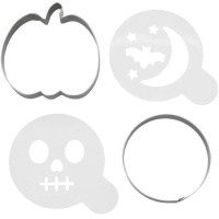 Halloween Ausstecher und Schablonen Set - Wilton - 4tlg.
