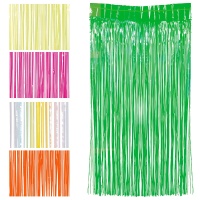 Neonfarbene Vorhänge 2 x 1 m - 1 Einheit