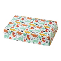 Kartonbox mit Dinosauriern, 23,5 x 16 x 5 cm