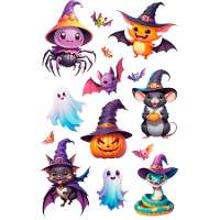 Lustige Halloween-Aufkleber