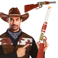 Silberner Cowboy-Rifle mit 60 cm Länge