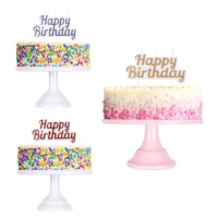 Happy Birthday Kerze 10 x 5 cm - PME - 1 Stk.