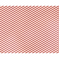 Geschenkpapier mit roten und goldenen Streifen 0,70 x 2 cm