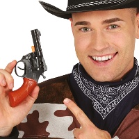 Braun-schwarze Cowboy-Pistole, 18 cm