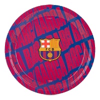 Offizielle FC Barcelona-Teller, 23 cm - 8 Stück