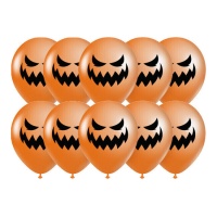 Latex Halloween Halloween Luftballons 30 cm - Party Liebe - 10 Stk.