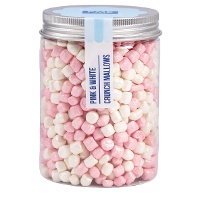 Perlmuttrosa und weiße, knusprige Mini-Marshmallow-Streusel, 87 g - PME