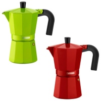 Italienische Kaffeemaschine 3 Tassen Erdbeere oder Limette - Monix