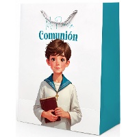 Kommunion-Geschenktasche für Jungen, Matrosenmotiv 32 x 26 x 12 cm