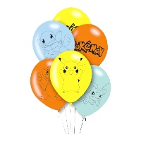 Pokemon-Latexballons, 27,5 cm - 6 Stück