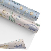 Baby-Dinosaurier-Geschenkpapier - 1 Stück