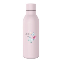 500 ml Flasche mit rosa Schmetterlingen