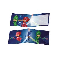 Einladungen von PJ Masks - 6 Stück
