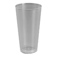 450 ml Becher aus klarem Kunststoff Combi - 4 Stück