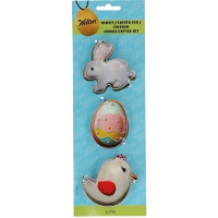 Ausstechformen Hase, Ei und Küken - Wilton - 3 Stück