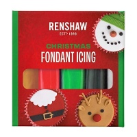 Weihnachts-Fondant-Set, 5 Farben, 500 g - FunCakes