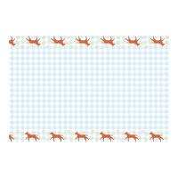 Vintage Pferd Tischtuch 1,80 x 1,20 m