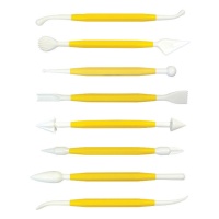 Gelbe Modellierwerkzeuge - PME - 8 Stück.