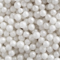 Weiße 4 mm Perlen-Streusel - Azucren - 90 g