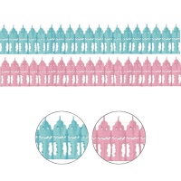 3 m Papierflaschengirlande
