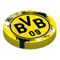 BVB Dortmund Untersetzer - 12 Stück