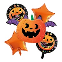 Halloween-Kürbis-Bouquet - 5 Stück