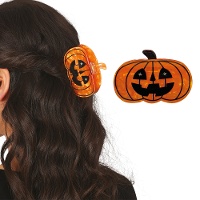 Kürbis-Haarklammer, 6,5 cm