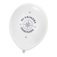 Latexballons für Meine Erste Kommunion im Matrosenstil, 30 cm - 6 Stück